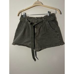 American Eagle Paperbag Shorts - Green Cargo